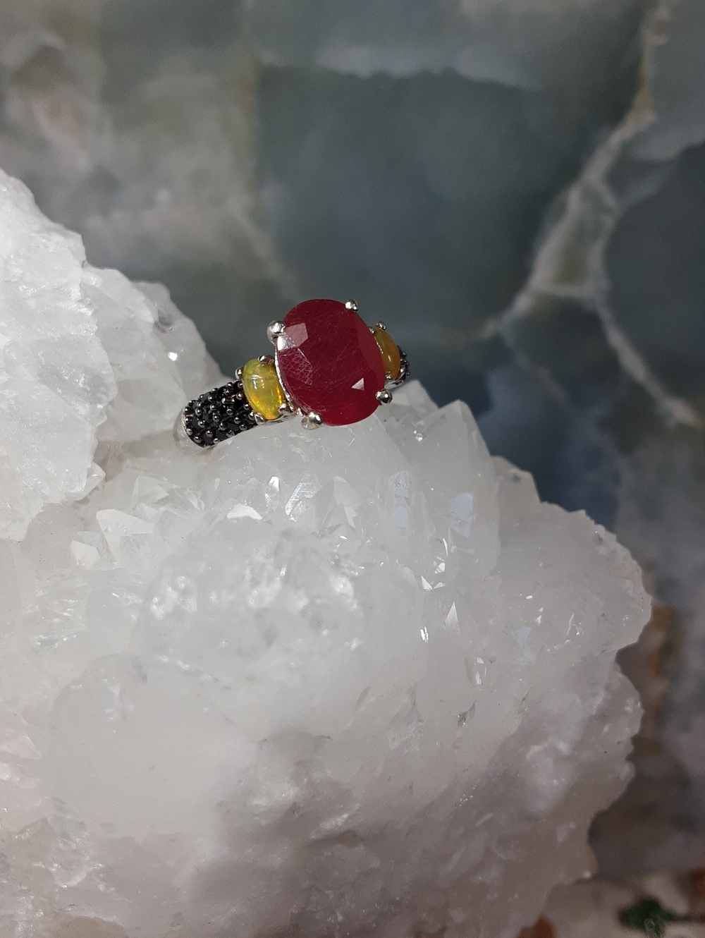 925 Ruby, Gemstone Ring.
